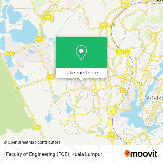 Faculty of Engineering (FOE) map