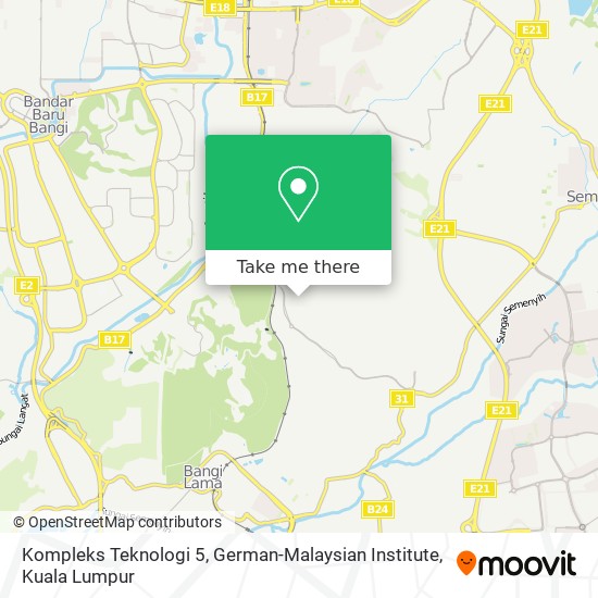 Kompleks Teknologi 5, German-Malaysian Institute map
