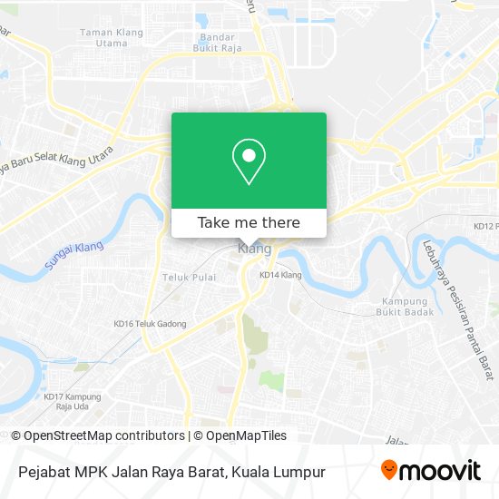 Peta Pejabat MPK Jalan Raya Barat