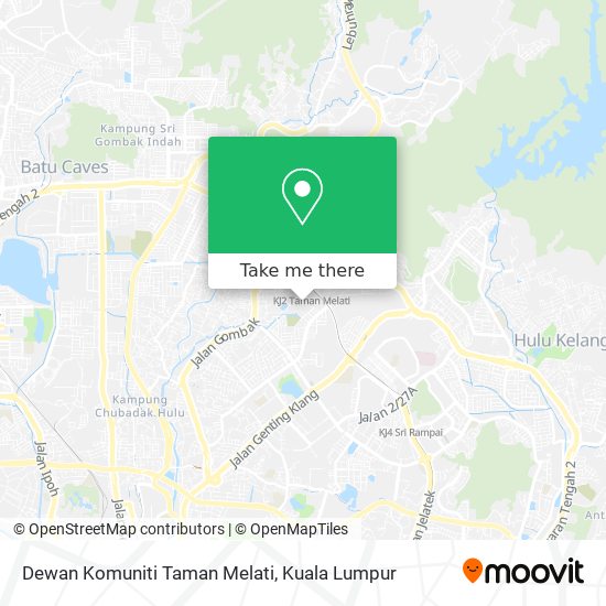 Dewan Komuniti Taman Melati map