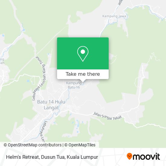 Helm's Retreat, Dusun Tua map