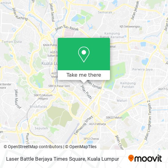 Laser Battle Berjaya Times Square map