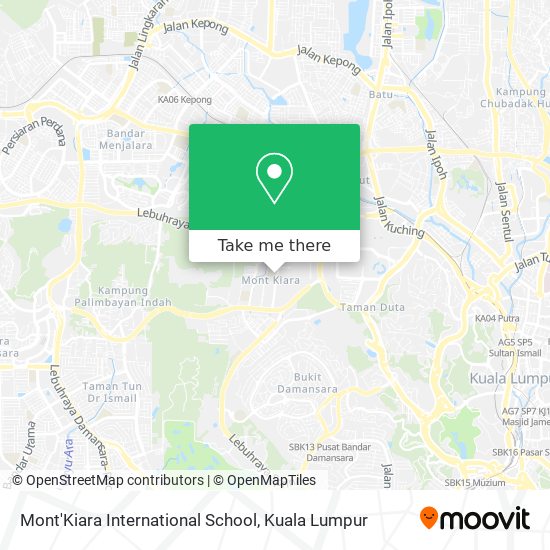 Mont'Kiara International School map