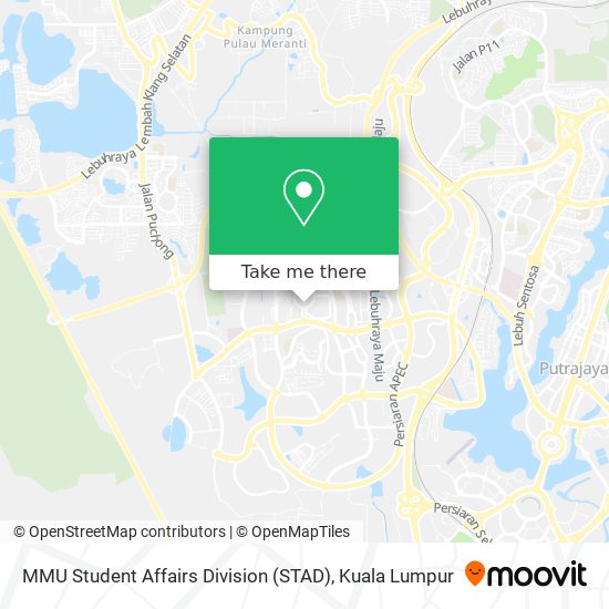 MMU Student Affairs Division (STAD) map