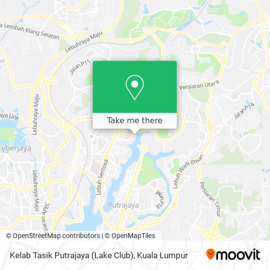 Kelab Tasik Putrajaya (Lake Club) map