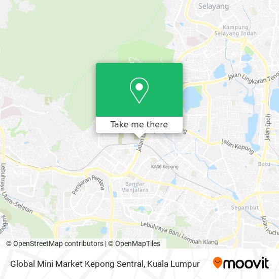 Global Mini Market Kepong Sentral map