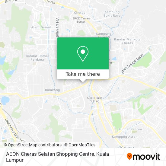 Peta AEON Cheras Selatan Shopping Centre