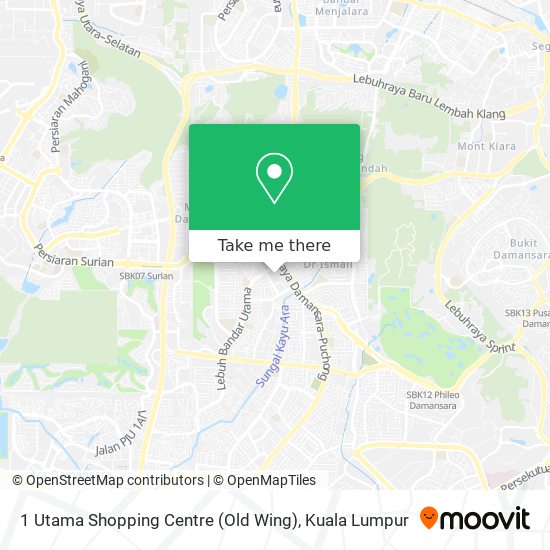1 Utama Shopping Centre (Old Wing) map