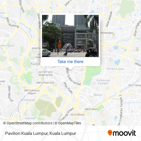 Peta Pavilion Kuala Lumpur