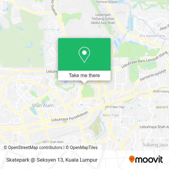 Skatepark @ Seksyen 13 map