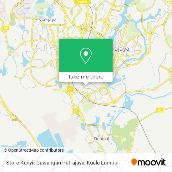 Store Kunyit Cawangan Putrajaya map
