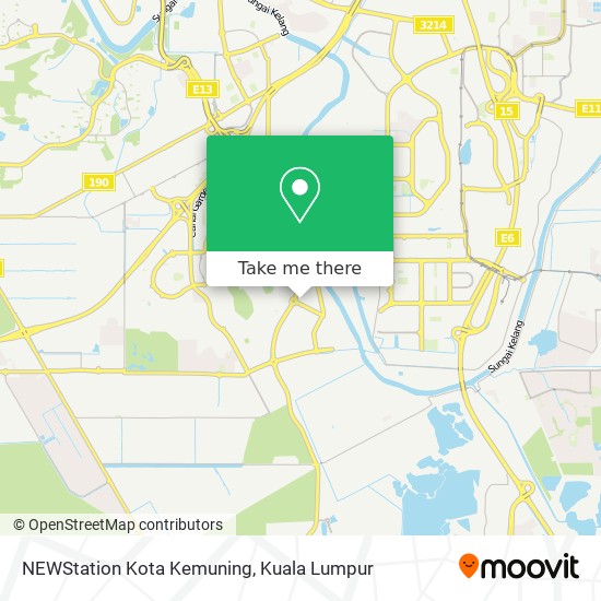 NEWStation Kota Kemuning map