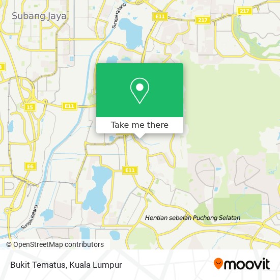 Bukit Tematus map