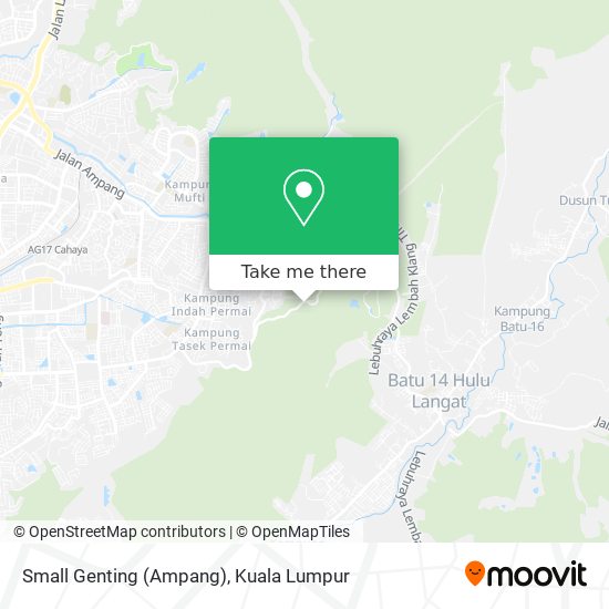Small Genting (Ampang) map