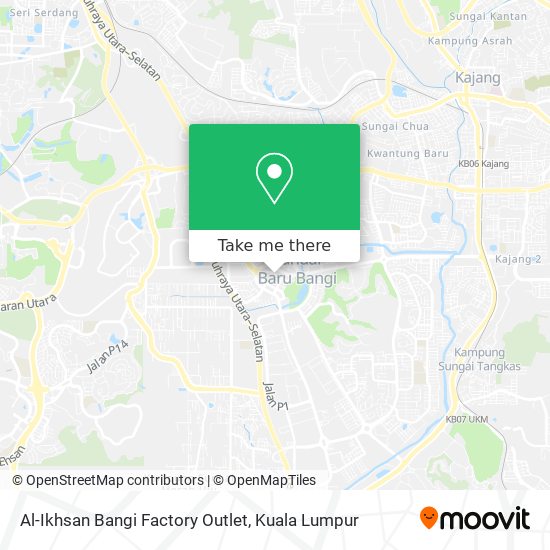 Peta Al-Ikhsan Bangi Factory Outlet