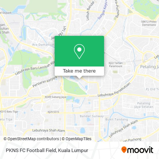 PKNS FC Football Field map