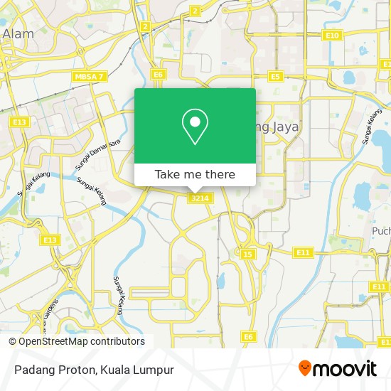 Padang Proton map
