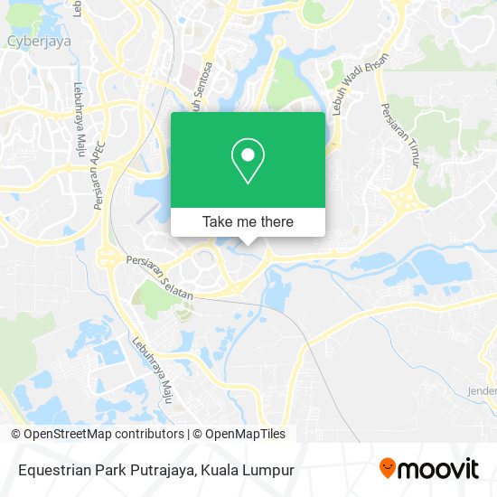 Equestrian Park Putrajaya map