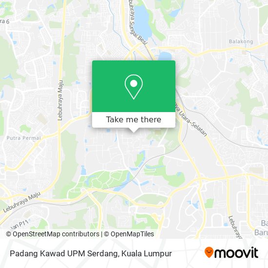 Padang Kawad UPM Serdang map