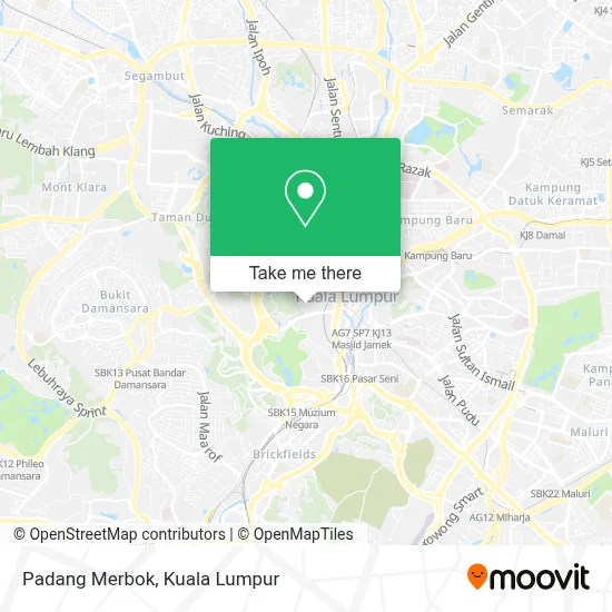 Padang Merbok map