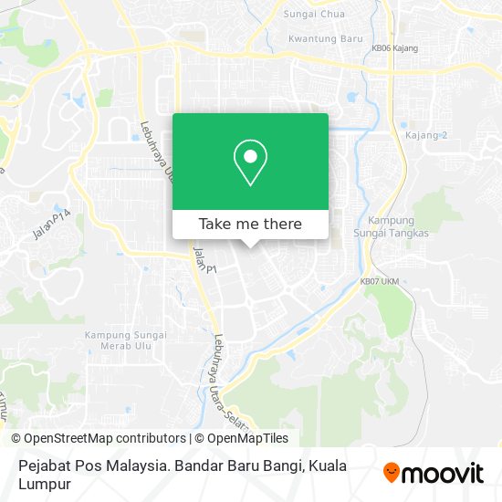 Pejabat Pos Malaysia. Bandar Baru Bangi map