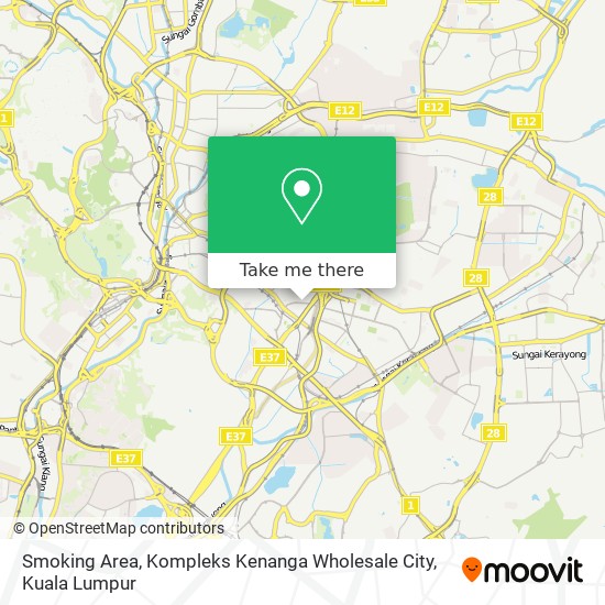 Peta Smoking Area, Kompleks Kenanga Wholesale City