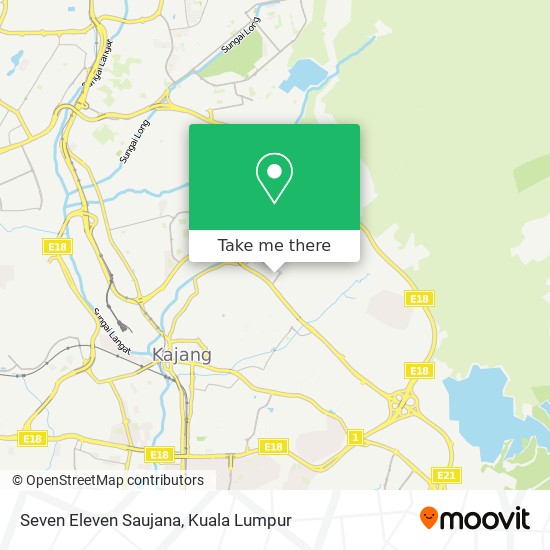 Seven Eleven Saujana map