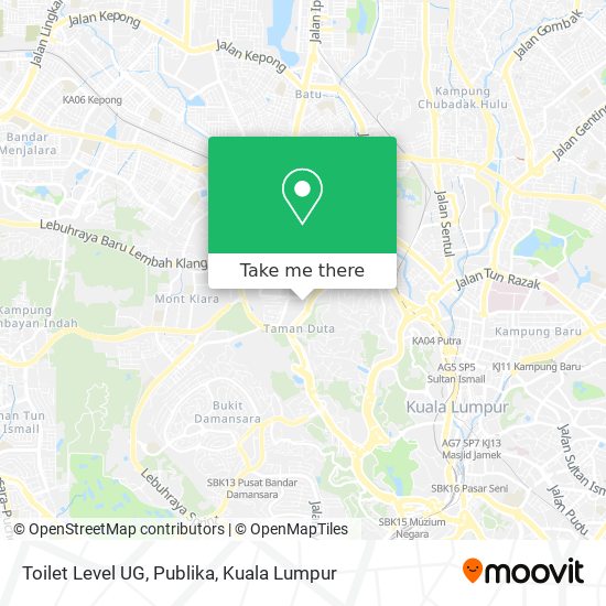 Toilet Level UG, Publika map