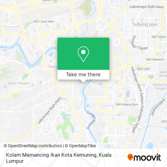 Kolam Memancing Ikan Kota Kemuning map