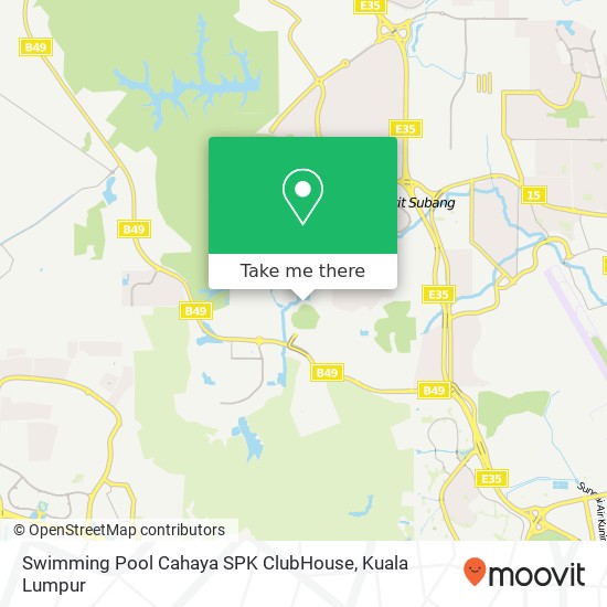Swimming Pool Cahaya SPK ClubHouse map