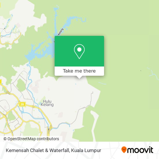 Peta Kemensah Chalet & Waterfall