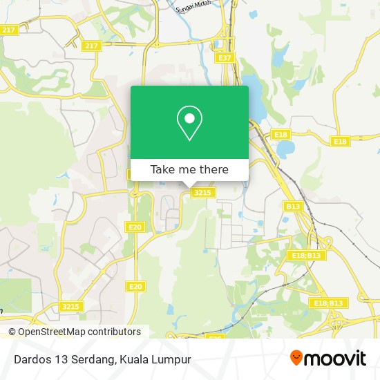 Dardos 13 Serdang map