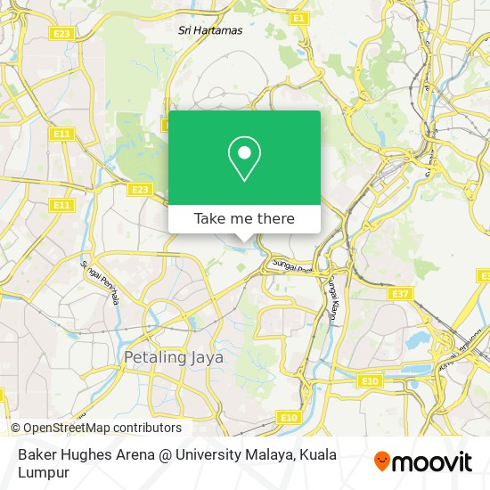 Peta Baker Hughes Arena @ University Malaya