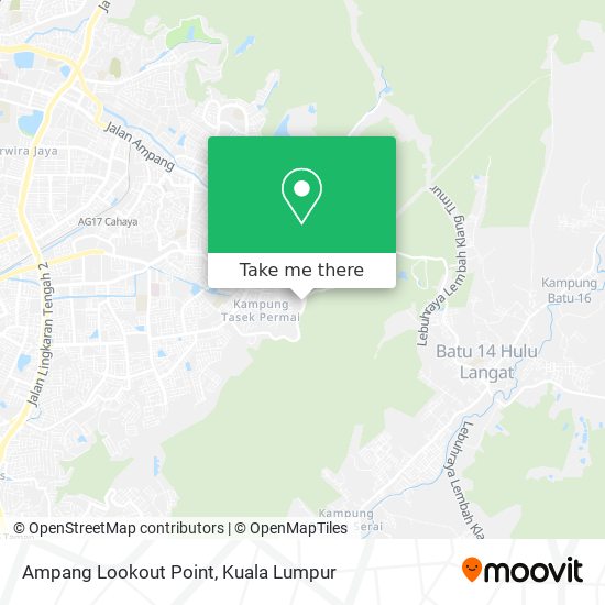 Ampang Lookout Point map