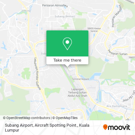 Peta Subang Airport, Aircraft Spotting Point.