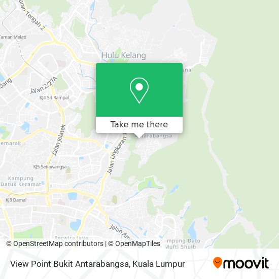 View Point Bukit Antarabangsa map