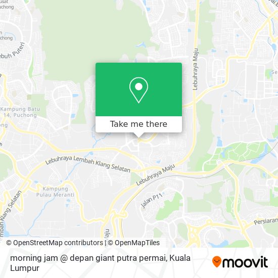 Peta morning jam @ depan giant putra permai