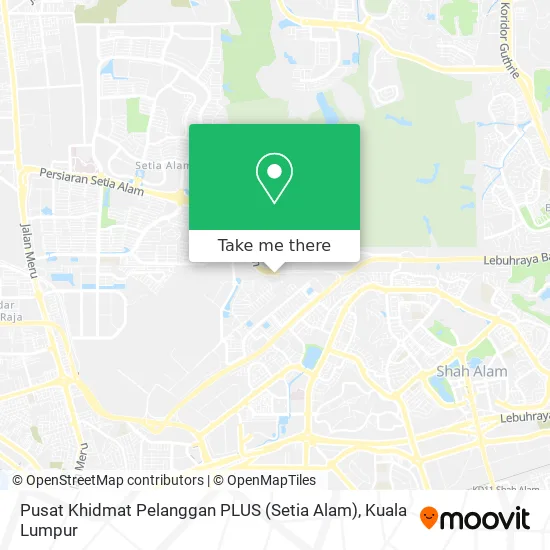Pusat Khidmat Pelanggan PLUS (Setia Alam) map