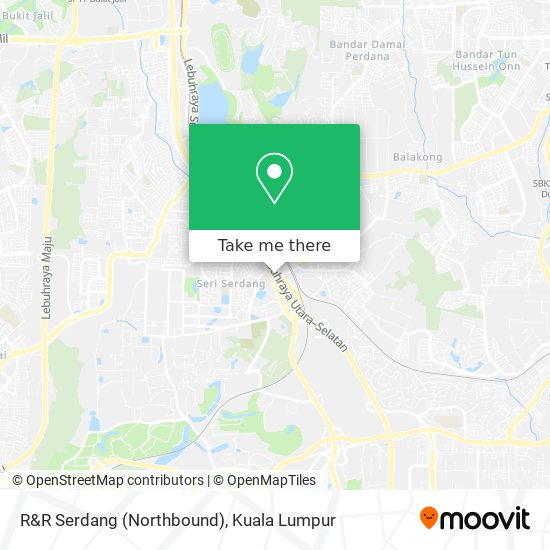 R&R Serdang (Northbound) map