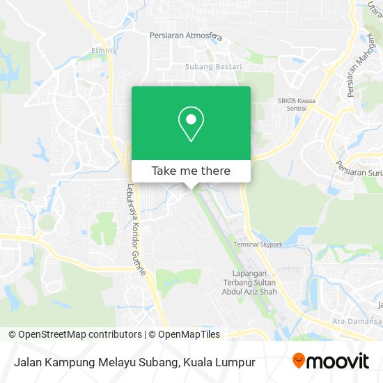 Peta Jalan Kampung Melayu Subang