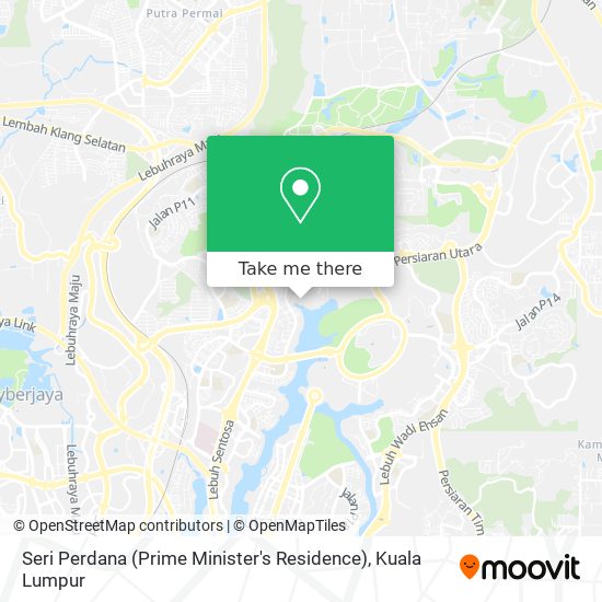 Seri Perdana (Prime Minister's Residence) map