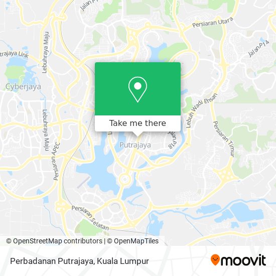 Perbadanan Putrajaya map