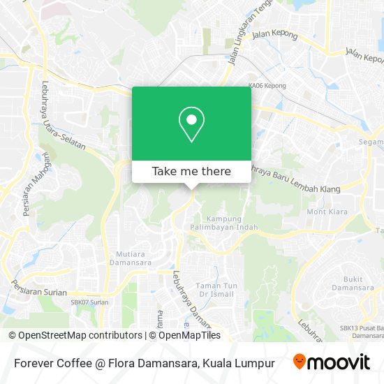 Forever Coffee @ Flora Damansara map