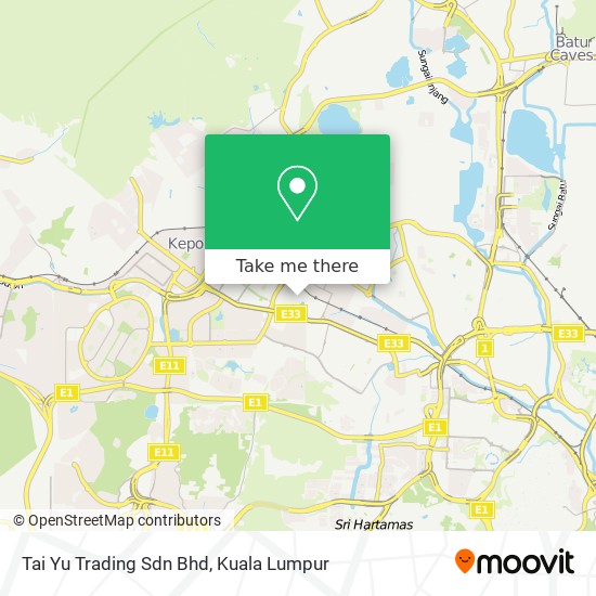 Tai Yu Trading Sdn Bhd map