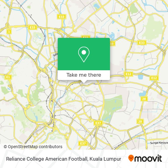 Reliance College American Football map