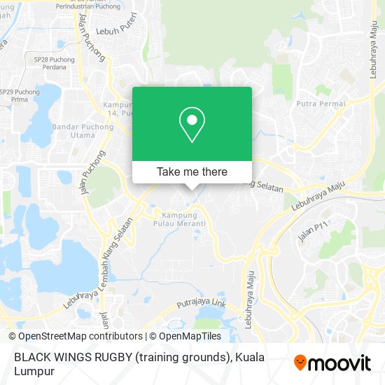 BLACK WINGS RUGBY (training grounds) map