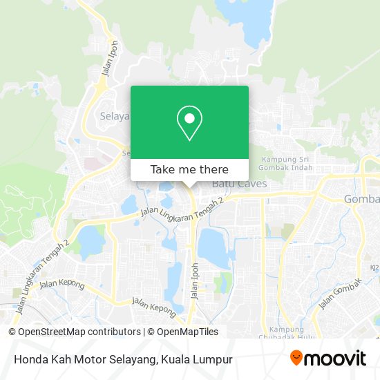 Honda Kah Motor Selayang map