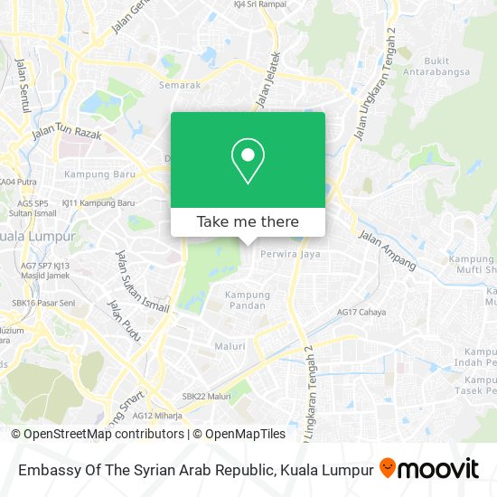 Peta Embassy Of The Syrian Arab Republic