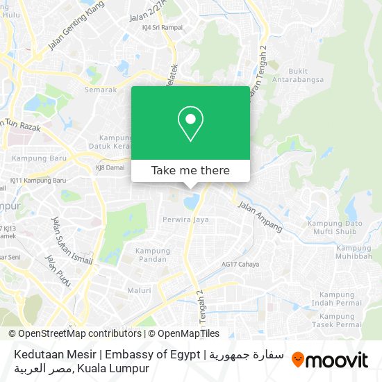 Kedutaan Mesir | Embassy of Egypt | سفارة جمهورية مصر العربية map