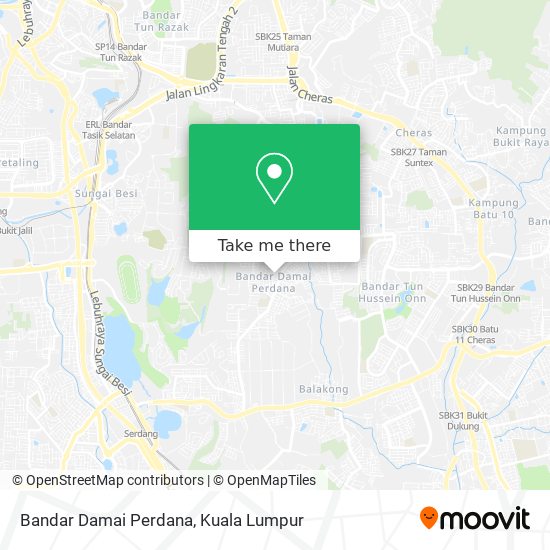 Bandar Damai Perdana map